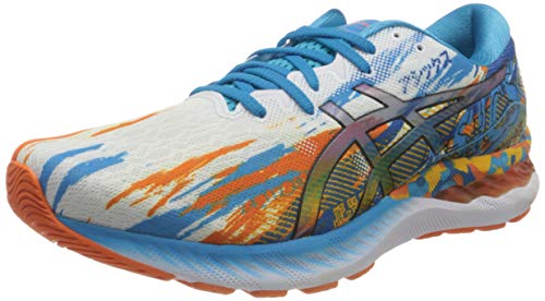 Asics Gel-Nimbus 23, Road Running Shoe Hombre, Digital Aqua/Marigold Orange, 42 EU