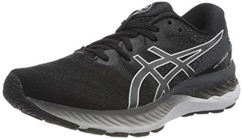 Asics Gel-Nimbus 23, Road Running Shoe Mujer, Black/White, 38 EU