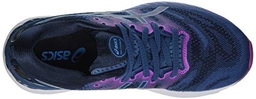 Asics Gel-Nimbus 23, Road Running Shoe Mujer, Grand Shark/Digital Aqua, 38 EU