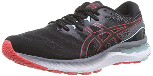 Asics Gel-Nimbus 23, Zapatillas para Correr Hombre, Black/Electric Red, 43.5 EU