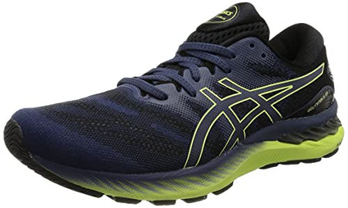 Asics Gel-Nimbus 23, Zapatillas para Correr Hombre, Thunder Blue/Glow Yellow, 43.5 EU