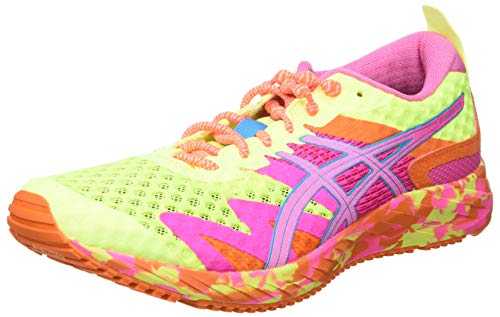 Asics Gel-Noosa Tri 12, Road Running Shoe Mujer, Safety Yellow/Dragon Fruit, 37 EU