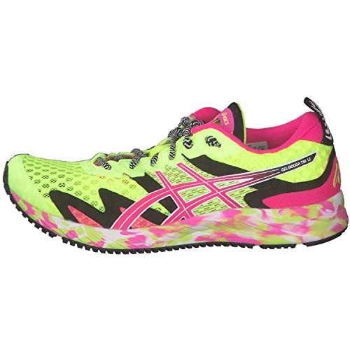 ASICS Gel-Noosa Tri 12, Zapatillas para Correr Mujer, Safety Yellow Pink GLO, 36 EU