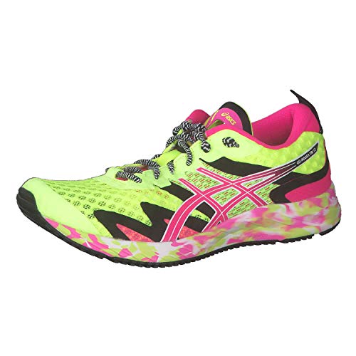 ASICS Gel-Noosa Tri 12, Zapatillas para Correr Mujer, Safety Yellow Pink GLO, 36 EU