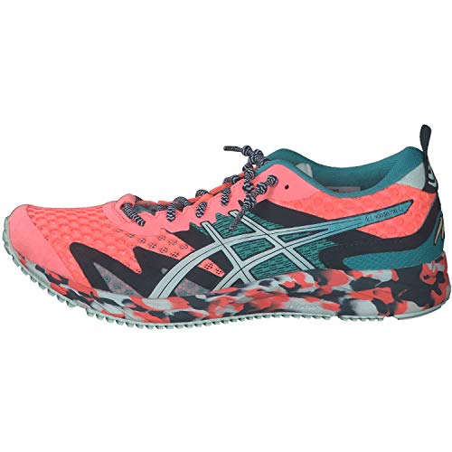 ASICS Gel-Noosa Tri 12, Zapatillas para Correr Mujer, Sun Coral Bio Mint, EU 44-US 11,5