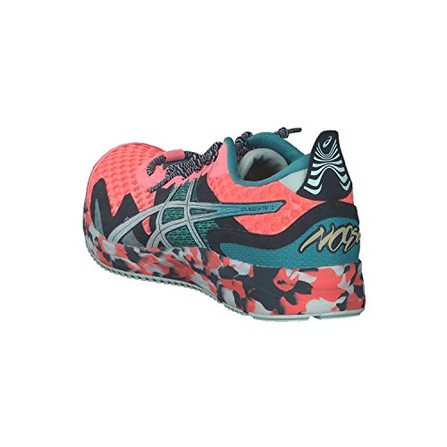 ASICS Gel-Noosa Tri 12, Zapatillas para Correr Mujer, Sun Coral Bio Mint, EU 44-US 11,5