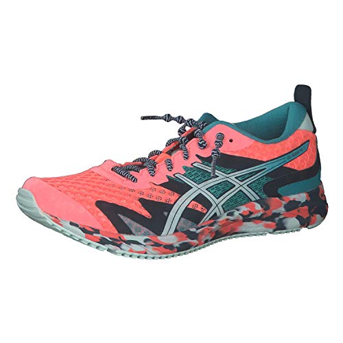 ASICS Gel-Noosa Tri 12, Zapatillas para Correr Mujer, Sun Coral Bio Mint, EU 44-US 11,5