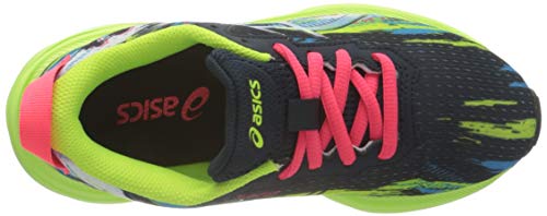 Asics Gel-Noosa Tri 13 GS, Road Running Shoe, French Blue/Hazard Green, 32.5 EU