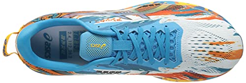 Asics Gel-Noosa Tri 13, Road Running Shoe Hombre, Digital Aqua/Marigold Orange, 47 EU