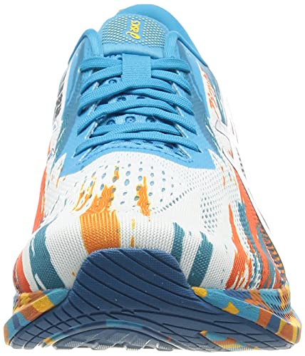 Asics Gel-Noosa Tri 13, Road Running Shoe Hombre, Digital Aqua/Marigold Orange, 47 EU