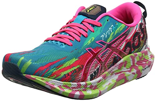 Asics Gel-Noosa Tri 13, Road Running Shoe Mujer, Digital Aqua/Hot Pink, 39.5 EU