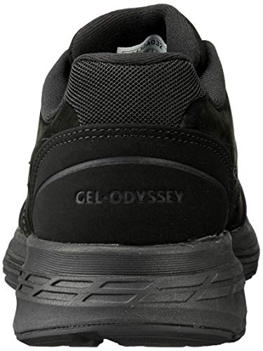Asics Gel-Odyssey, Walking Shoe Mujer, Negro, 38 EU