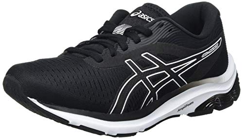 Asics Gel-Pulse 12, Road Running Shoe Mujer, Black/White, 42.5 EU