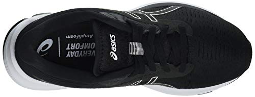 Asics Gel-Pulse 12, Road Running Shoe Mujer, Black/White, 42.5 EU