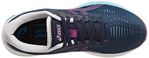 Asics Gel-Pulse 12, Road Running Shoe Mujer, French Blue/Digital Grape, 37.5 EU