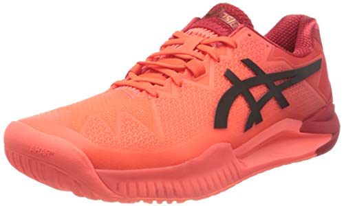 Asics Gel-Resolution 8 Tokyo, Tennis Shoe Hombre, Sunrise Red/Eclipse Black, 41.5 EU