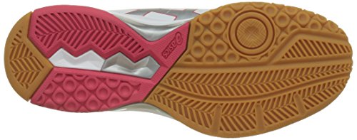 Asics Gel-Rocket 8, Zapatillas de Voleibol Mujer, Blanco (White/Rouge Red/Silver 0119), 42 EU