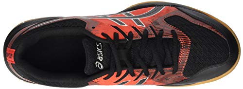 Asics Gel-Rocket 9, Sneaker Hombre, Black/Fiery Red, 44 EU