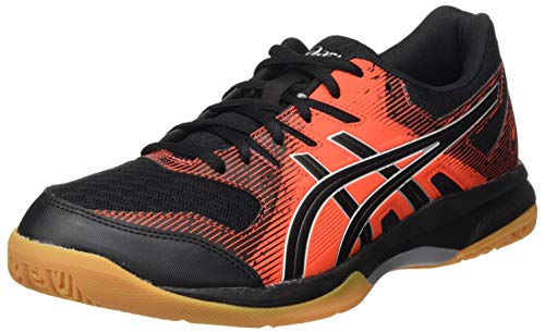 Asics Gel-Rocket 9, Sneaker Hombre, Black/Fiery Red, 44 EU