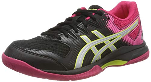 Asics Gel-Rocket 9, Zapatillas de Deporte Interior Mujer, Negro (Black/Silver), 38 EU