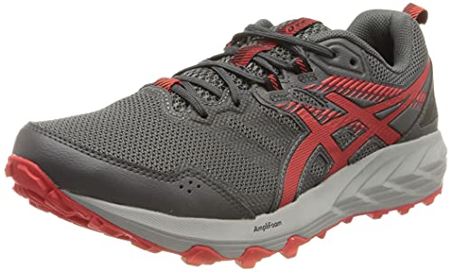 Asics Gel-Sonoma 6, Zapatillas para Carreras de montaña Hombre, Carrier Grey/Electric Red, 43.5 EU