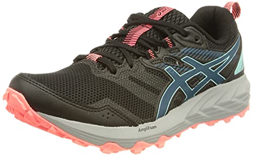 Asics Gel-Sonoma 6, Zapatillas para Carreras de montaña Mujer, Black/Deep Sea Teal, 38 EU