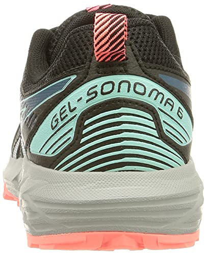 Asics Gel-Sonoma 6, Zapatillas para Carreras de montaña Mujer, Black/Deep Sea Teal, 39 EU