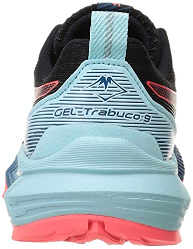 ASICS Gel-Trabuco 9, Zapatillas de Running Mujer, Black Blazing Coral, 37.5 EU