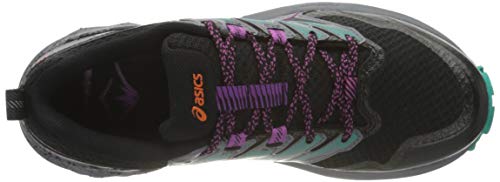 Asics Gel-Trabuco Terra, Trail Running Shoe Mujer, Black/Digital Grape, 37.5 EU
