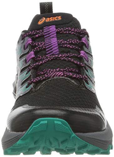 Asics Gel-Trabuco Terra, Trail Running Shoe Mujer, Black/Digital Grape, 37.5 EU