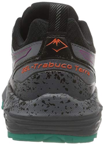 Asics Gel-Trabuco Terra, Trail Running Shoe Mujer, Black/Digital Grape, 37.5 EU