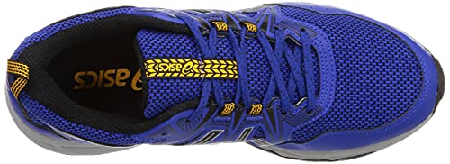 Asics Gel-Venture 8, Trail Running Shoe Hombre, Monaco Blue/Black, 42.5 EU