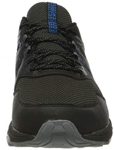 Asics Gel-Venture 8 Waterproof, Trail Running Shoe Hombre, Black/Reborn Blue, 43.5 EU