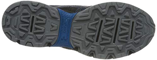 Asics Gel-Venture 8 Waterproof, Trail Running Shoe Hombre, Black/Reborn Blue, 43.5 EU