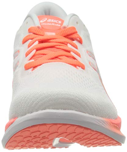 Asics Glideride Tokyo, Road Running Shoe Mujer, White/Sunrise Red, 39 EU