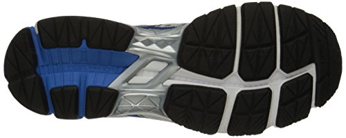 ASICS GT-1000 4 - Zapatillas de hombre para correr, Plateado (Plateado/azul eléctrico/negro.), 44.5 EU