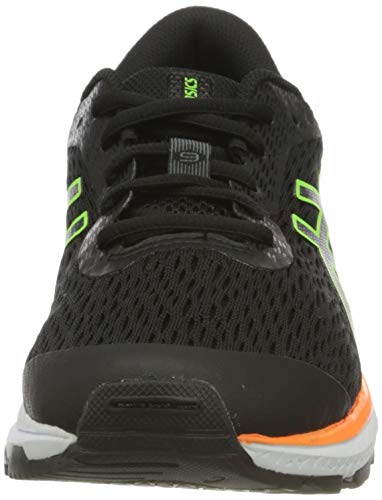 Asics GT-1000 9 GS, Zapatos para Correr Unisex bebé, Black/Green Gecko, 37 EU