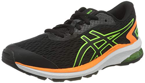 Asics GT-1000 9 GS, Zapatos para Correr Unisex bebé, Black/Green Gecko, 37 EU