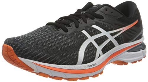 Asics GT-2000 9, Road Running Shoe Hombre, Black/White, 42.5 EU