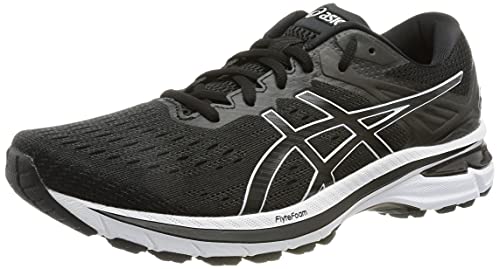 Asics GT-2000 9, Road Running Shoe Hombre, Black/White, 43.5 EU