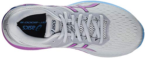 Asics GT-2000 9, Road Running Shoe Mujer, Piedmont Grey/Digital Grape, 39 EU