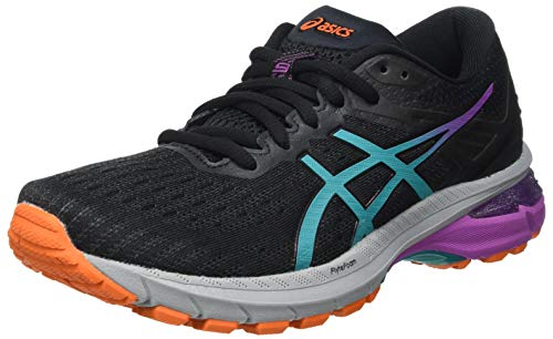 Asics GT-2000 9 Trail, Road Running Shoe Mujer, Black/Baltic Jewel, 37.5 EU