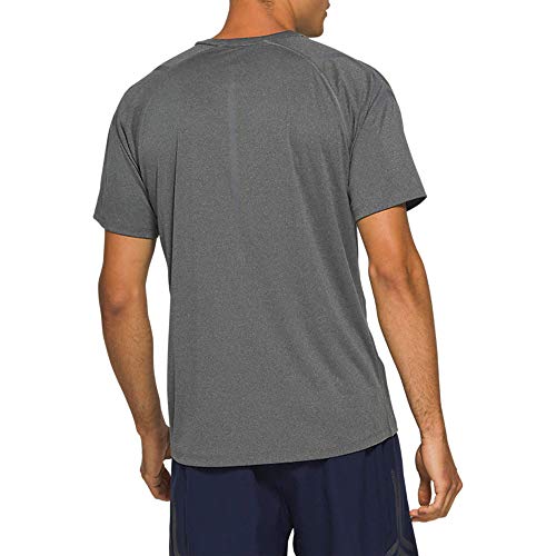 Asics Icon SS Top Camiseta, Hombre, Dark Grey, M