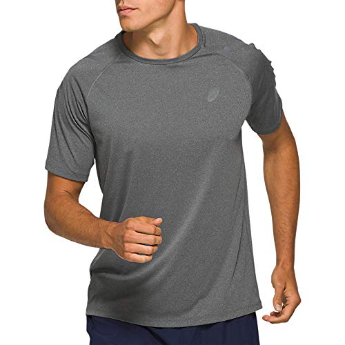 Asics Icon SS Top Camiseta, Hombre, Dark Grey, M