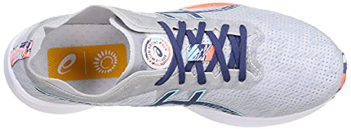 Asics Magic Speed Zapatillas de Pista para Hombre Gris Naranja Azul 45 EU