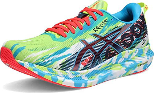 ASICS Men's Noosa Tri 13 Running Shoes, 13M, Hazard Green/Digital Aqua