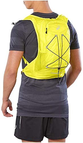 ASICS Mochila ligera para correr., amarillo, talla única, Mochila