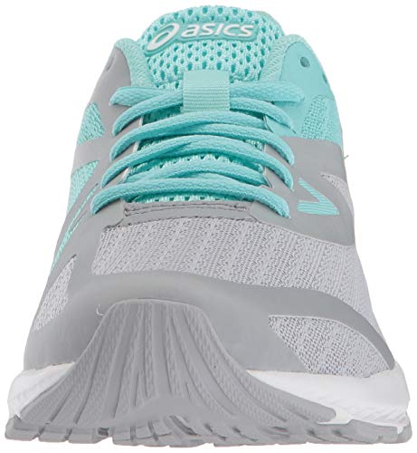 Asics Mujeres Calzado Atlético, Mid Grey/Silver/Aruba Blue, Talla 9