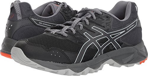 Asics Mujeres Gel- Sonoma Bajos & Medios Cordon Piel Zapatos para Correr, Black/Dark Grey, Talla 6