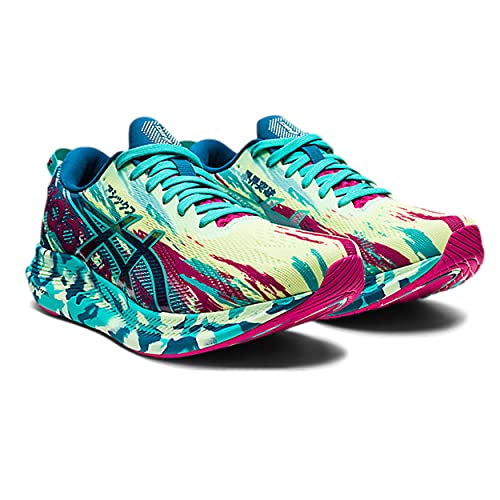 Asics Noosa Tri 13, Zapatilla para Correr en Carretera Mujer, Illuminate Yellow Sea Glass, 40 EU